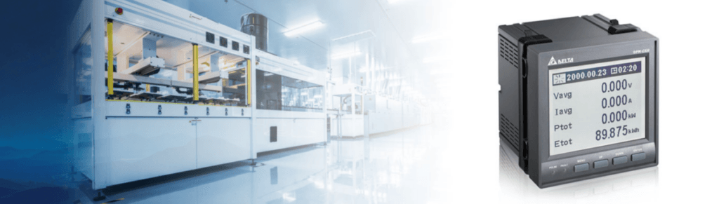 Banner de medidores DPM marca Delta Electronics