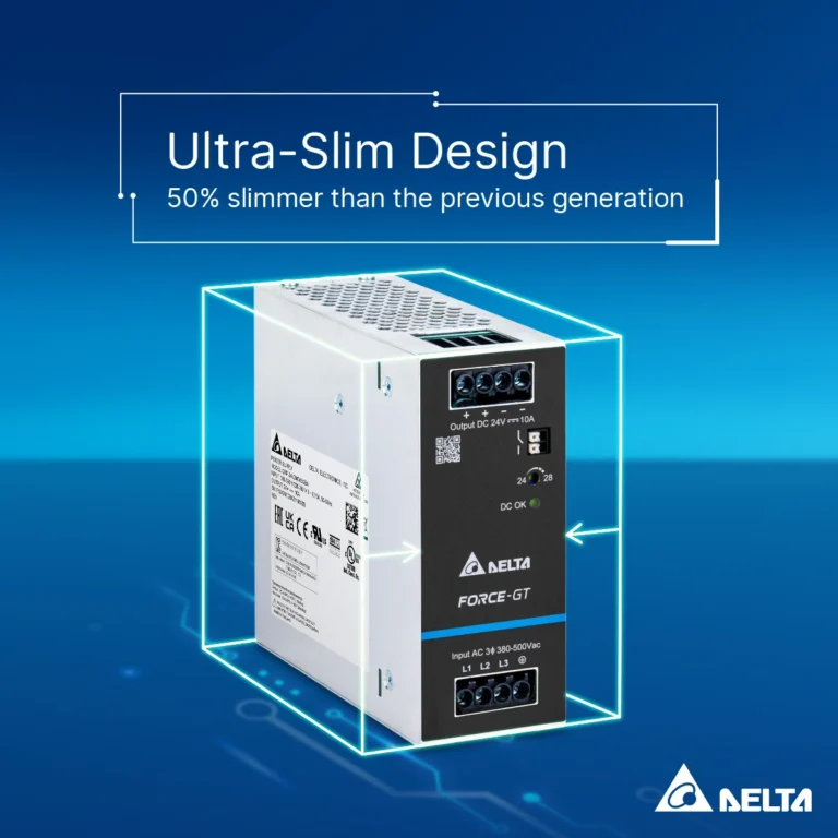 Fuente de alimentación Force-GT mostrando su diseño delgado